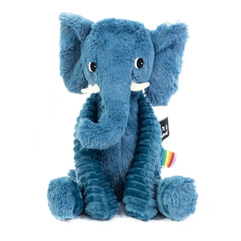 Peluche éléphant Dimoitou bleu - Les Ptipotos