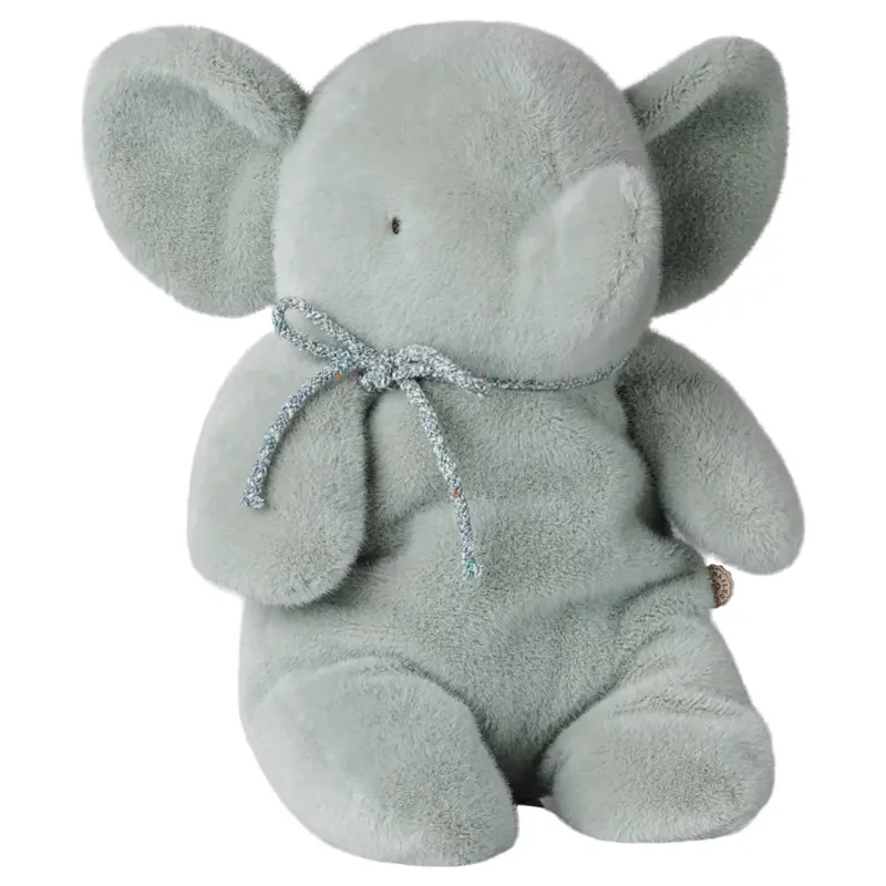 Peluche Éléphant, Medium - Menthe Douce