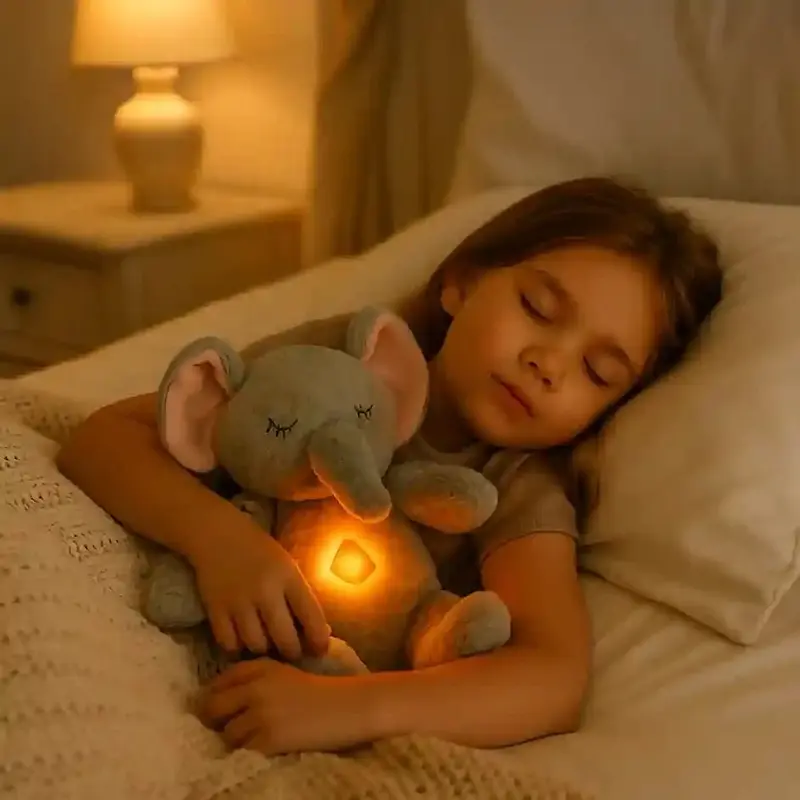Peluche Éléphant Qui Respire réaliste