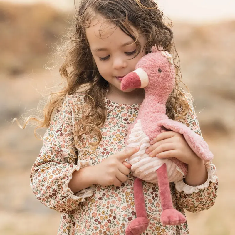 Peluche flamant rose 32 cm – compagnon doux pour bébé