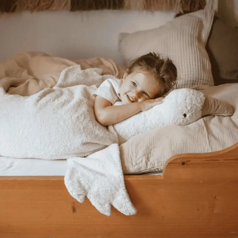 Peluche géante bouillotte Oie XL Senger - Naturel