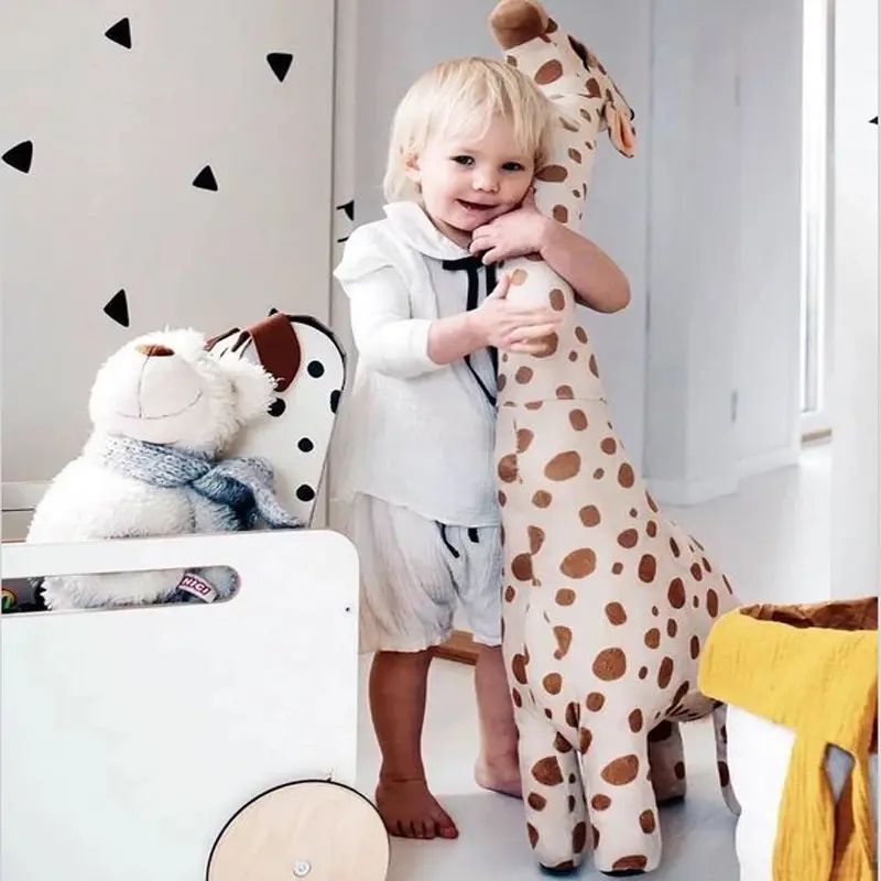 Peluche girafe réaliste douce 40-85cm
