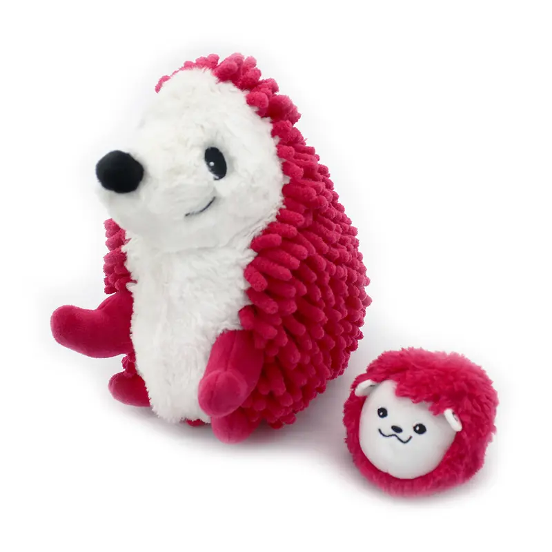 Peluche hérisson Piktou maman et son bébé Betterave - Les Ptipotos