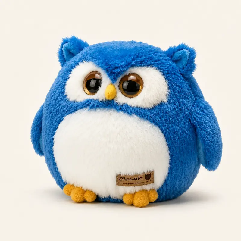 Peluche Hibou Bleu