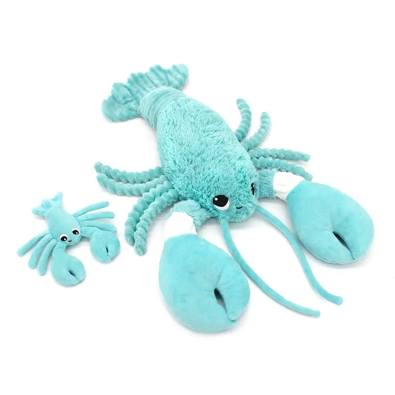 Peluche homard Iloveyou maman et son bébé bleu aqua - Les Ptipotos