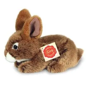 peluche Lapin assis brun 19 cm - TEDDY HERMANN
