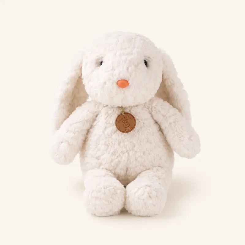 Peluche Lapin Blanc Grandes Oreilles