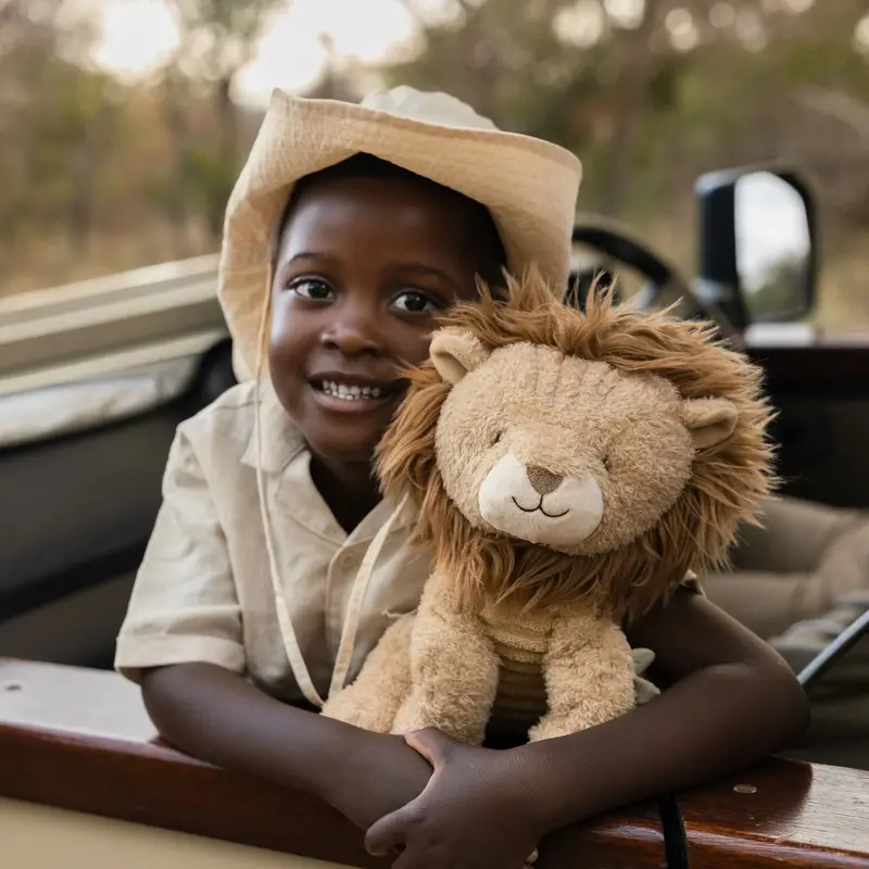 Peluche lion 25 cm – compagnon doux pour bébé et enfant