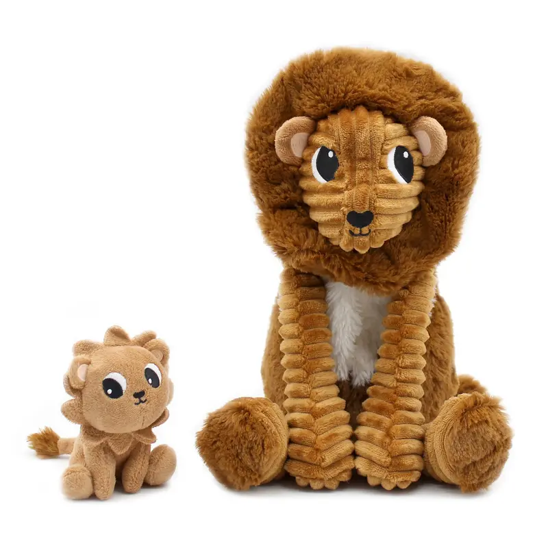 Peluche lion maman / bébé