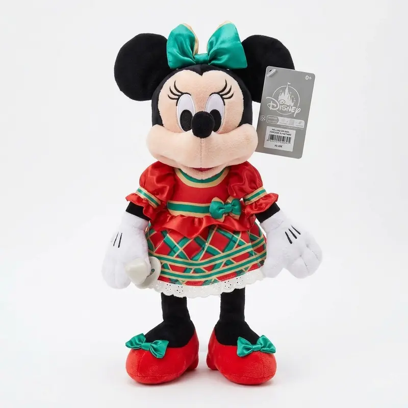 Peluche Minnie Mouse en tenue de Noël – Disneyland Paris
