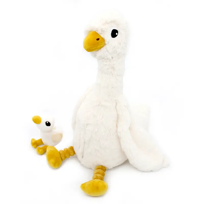 Peluche oie maman/ bébé