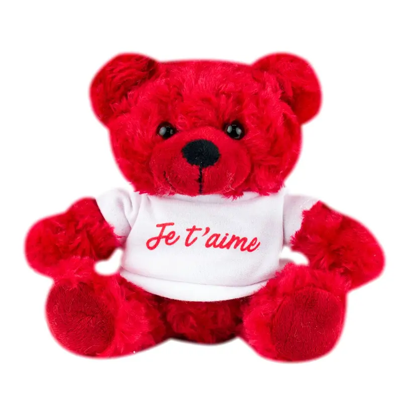Peluche Ours T-shirt Je t'aime - Kalidou