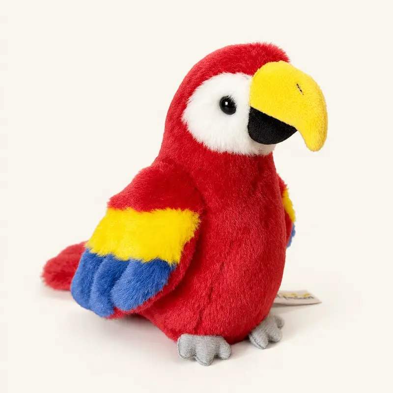 Peluche Perroquet Rouge
