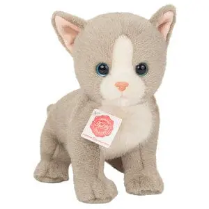 peluche Petit chat gris 24 cm - TEDDY HERMANN