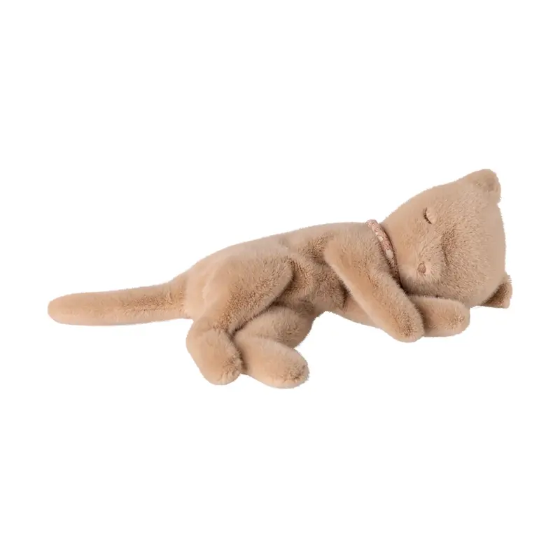 Peluche petit chaton endormi - Crème - Maileg-16-6995-00