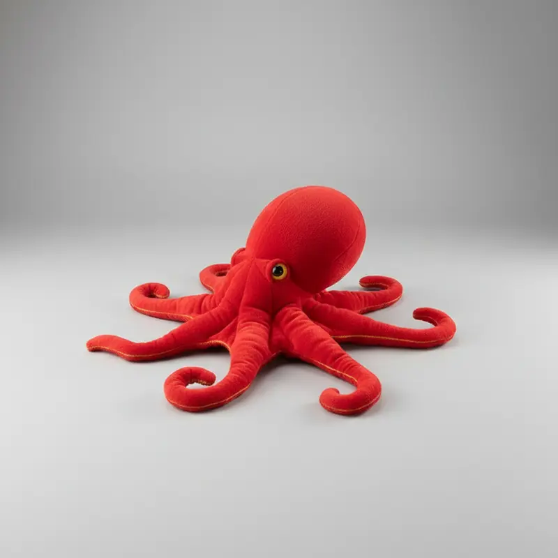 Peluche pieuvre | Réversible