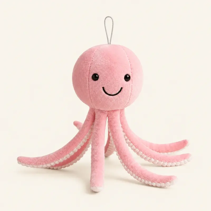 Peluche Pieuvre Rose
