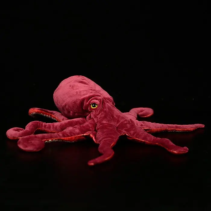 Peluche Pieuvre Rouge Géante