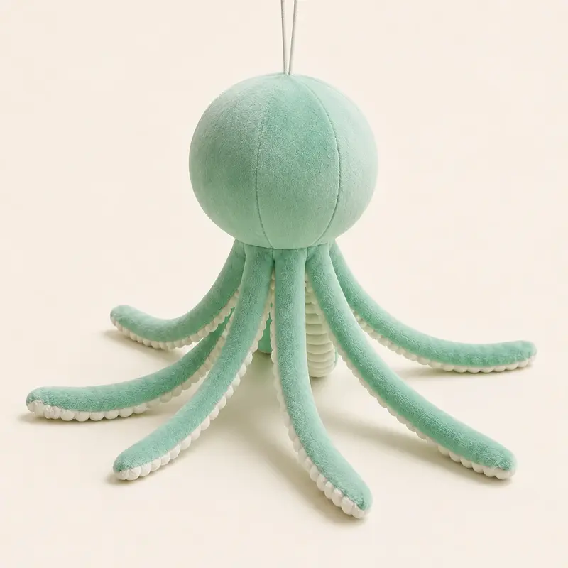 Peluche Pieuvre Verte