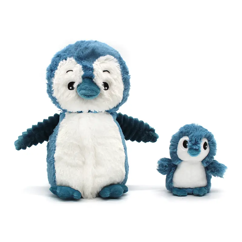 Peluche pingouin Iglou maman et son bébé bleu - Les Ptipotos