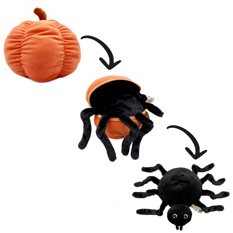 Peluche Pumpet la citrouille/araignée - Flipetz
