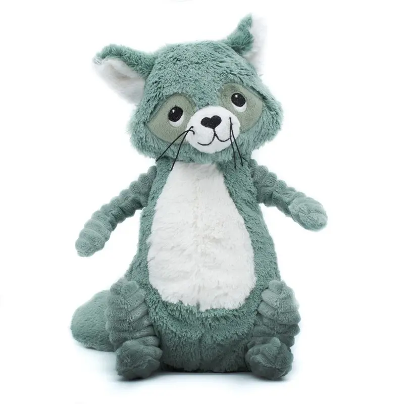 Peluche raton laveur Netoitou vert - Les Ptipotos