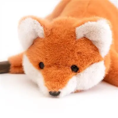 Peluche renard allongé