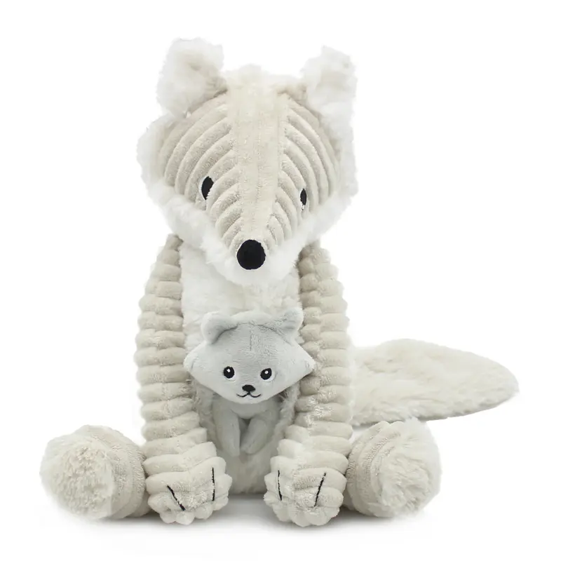 Peluche renard maman/ bébé