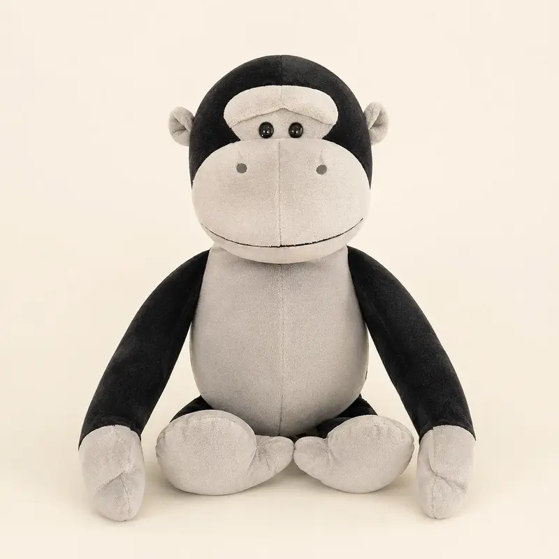 Peluche Singe Gris