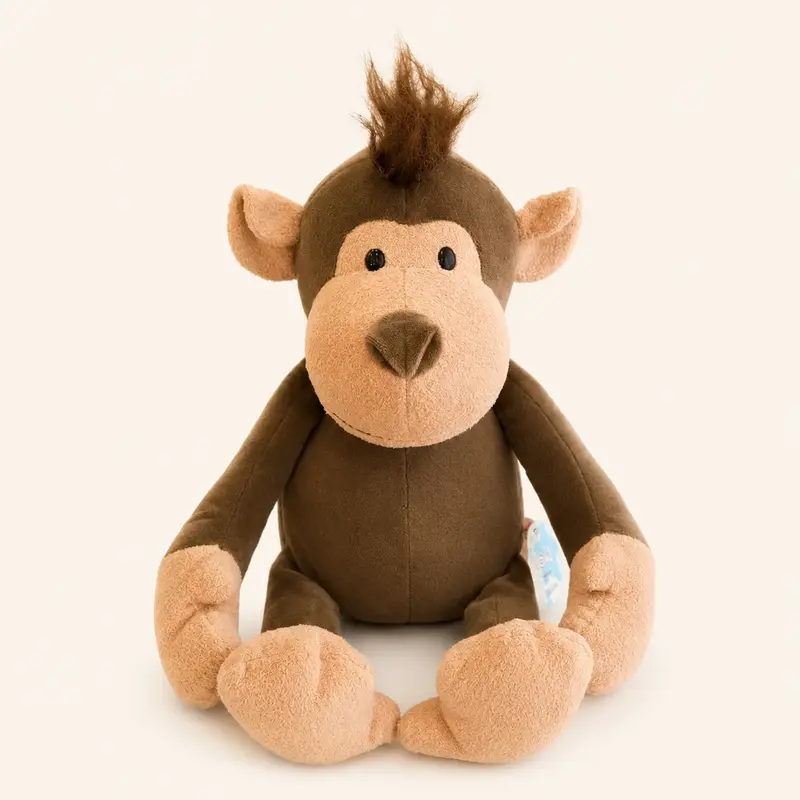 Peluche Singe Marron