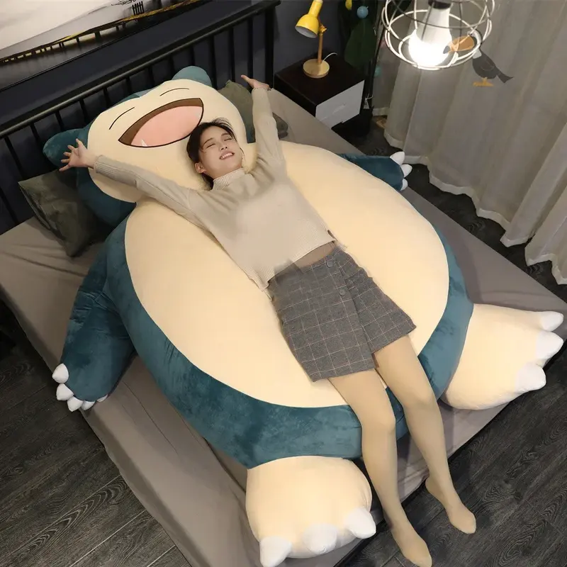 Peluche Snorlax géante coussin Pokémon XXL