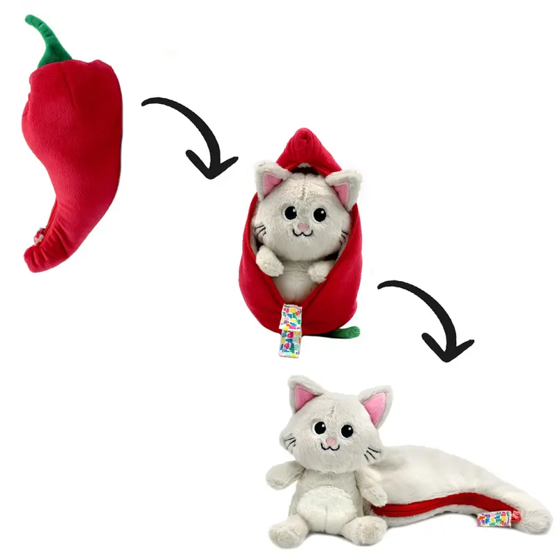 Peluche Spicet le chat/piment - Flipetz