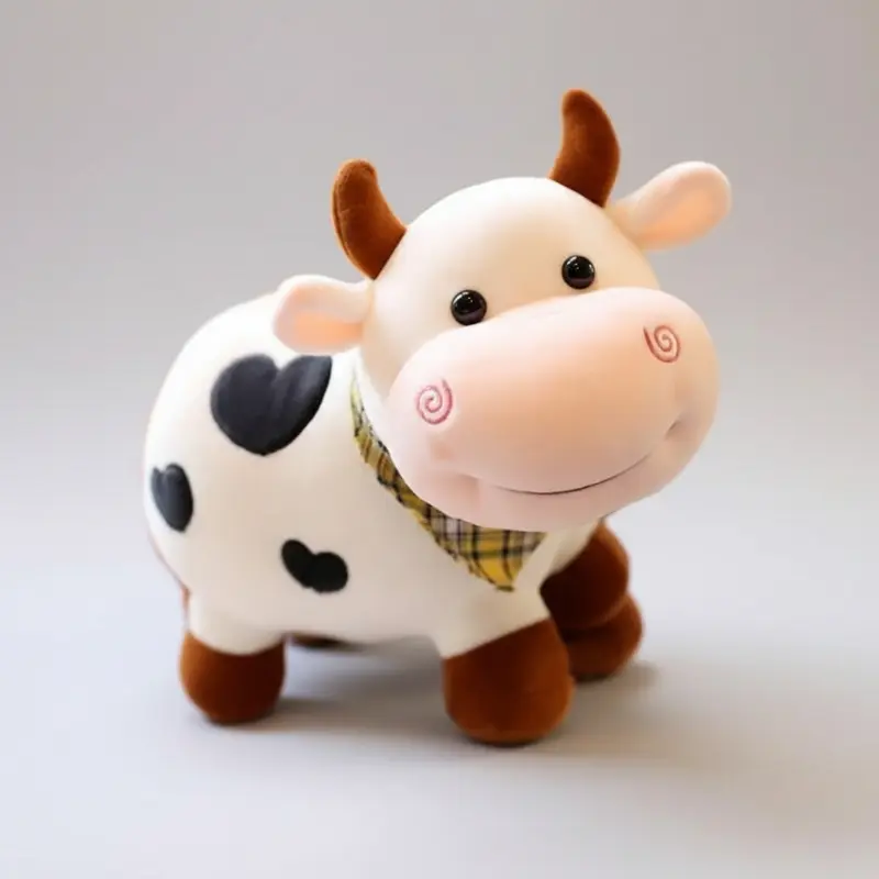 Peluche vache | Doudou Bio-coton