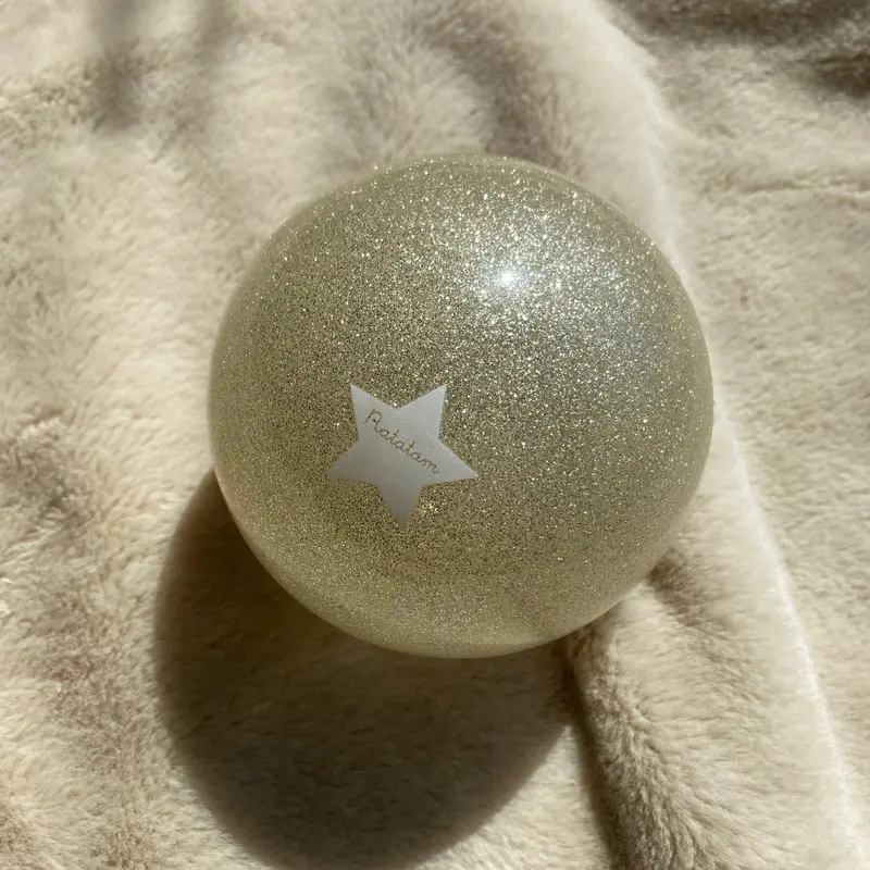 Petit ballon pailleté mouton argent 10 cm- Ratatam