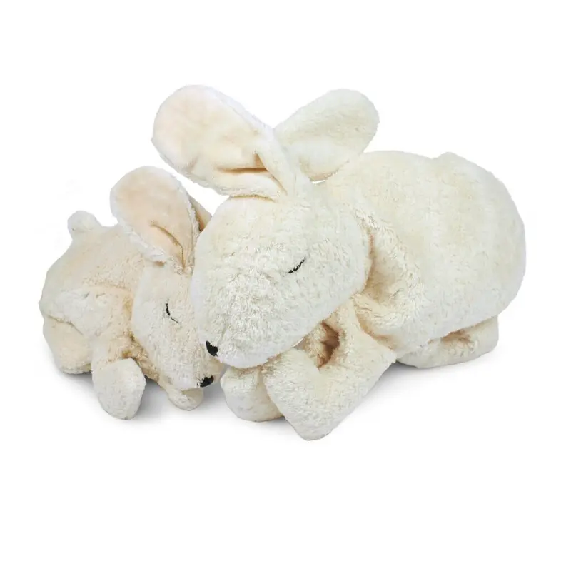 Petit lapin blanc bouillotte