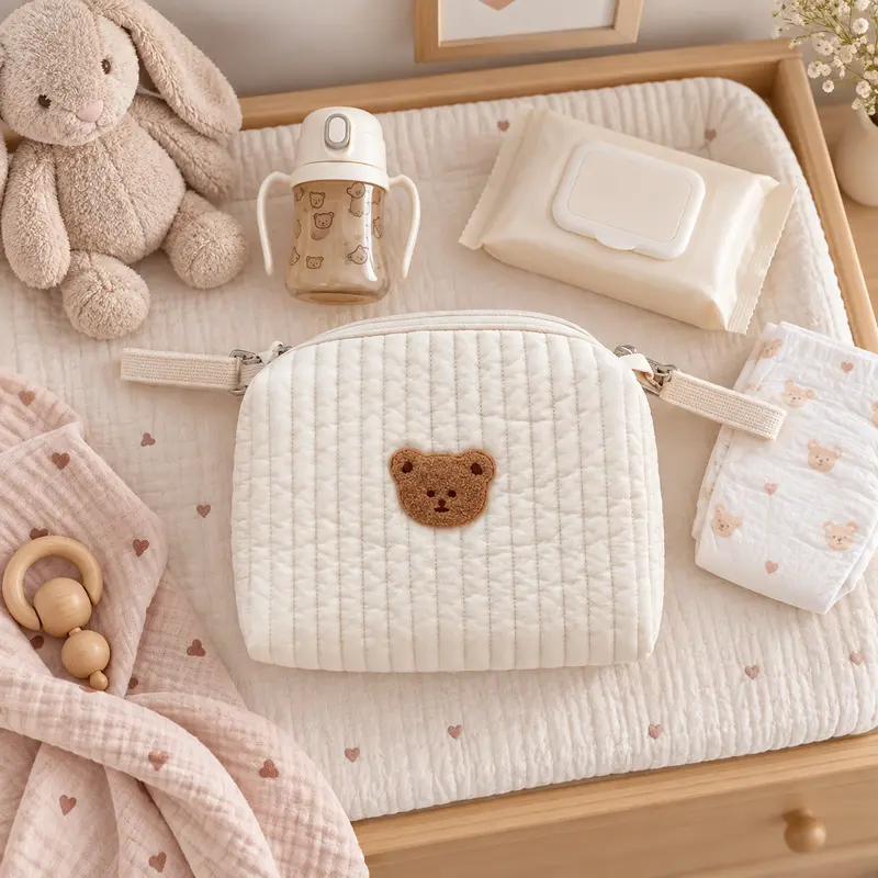 Petit Sac à Langer Ourson pour Poussette