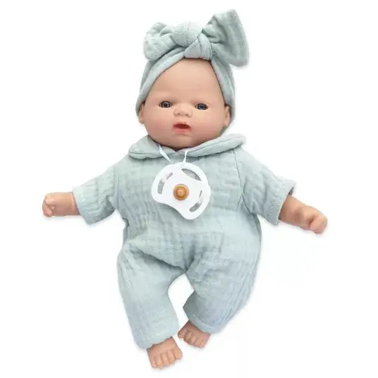 Petite poupée Nina 26 cm bleu