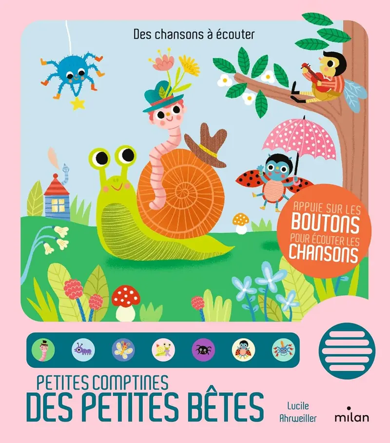 Petites comptines des petites bêtes – livre sonore bébé