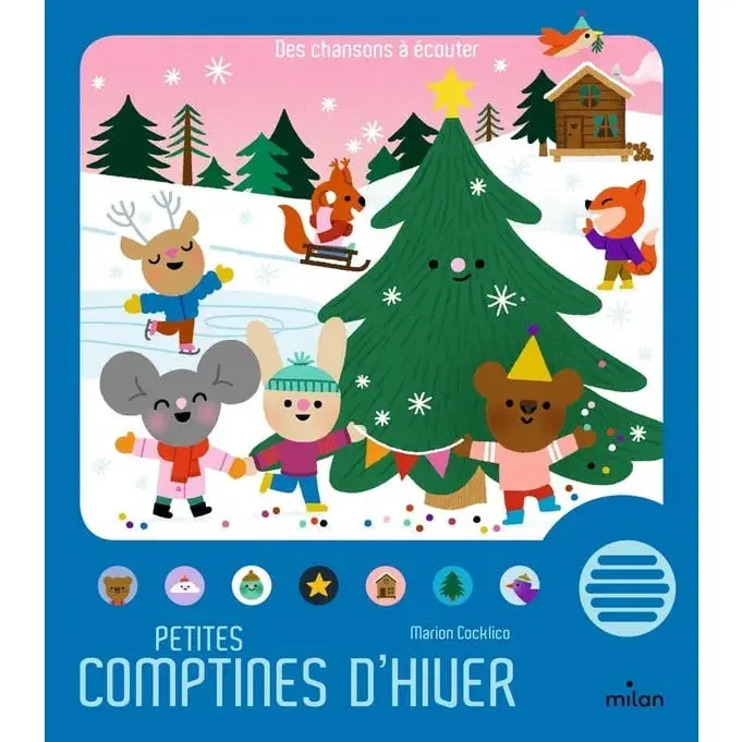 Petites Comptines d’Hiver – Livre sonore pour bébé dès 1 an - Livre