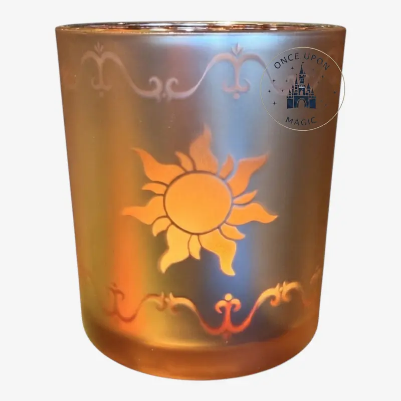 Photophore Raiponce en verre irisé – Disneyland Paris