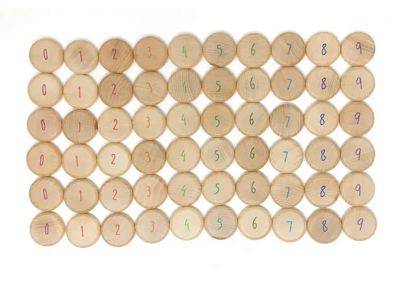 Pièces à compter en bois Grapat