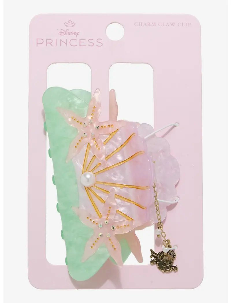 Pince à cheveux Ariel coquillage & charm Polochon – Import US