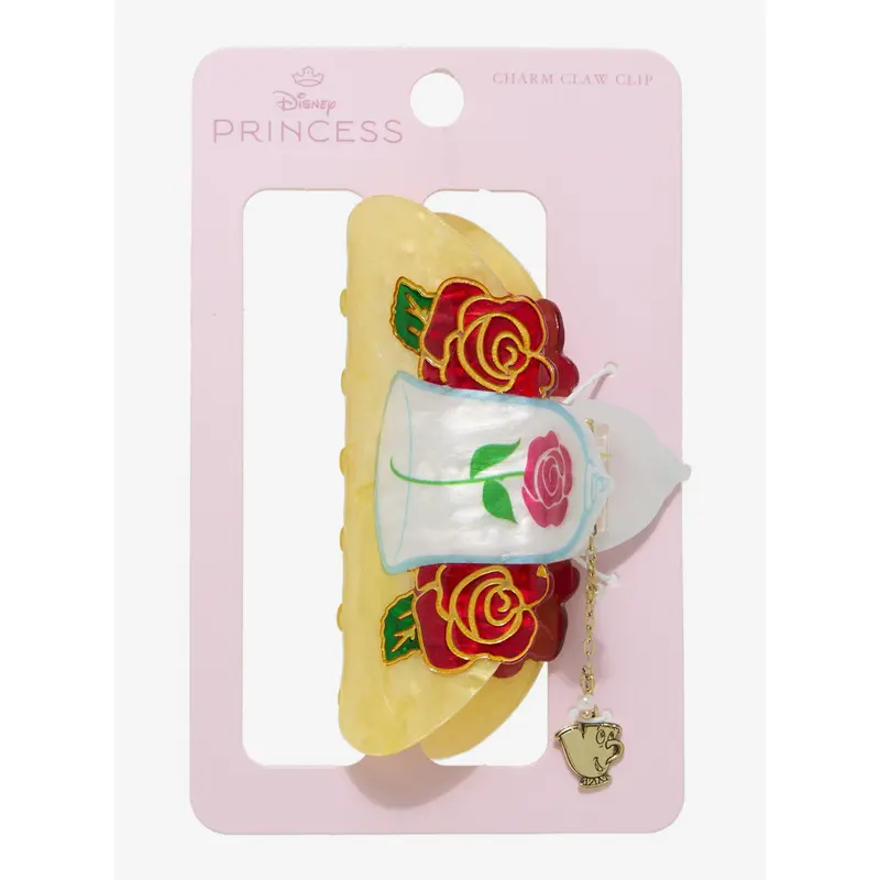 Pince à cheveux Belle roses & charm Zip – La Belle et la Bête – Import US