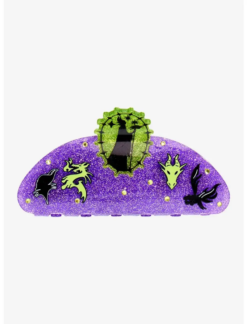 Pince à cheveux Maléfique pailletée & strass – Import US