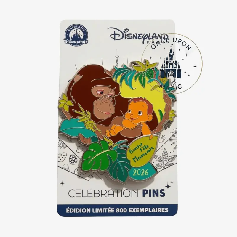 Pins Fête des Mères 2026 – Kala & Bébé Tarzan – Bonne Fête Maman – Disneyland Paris
