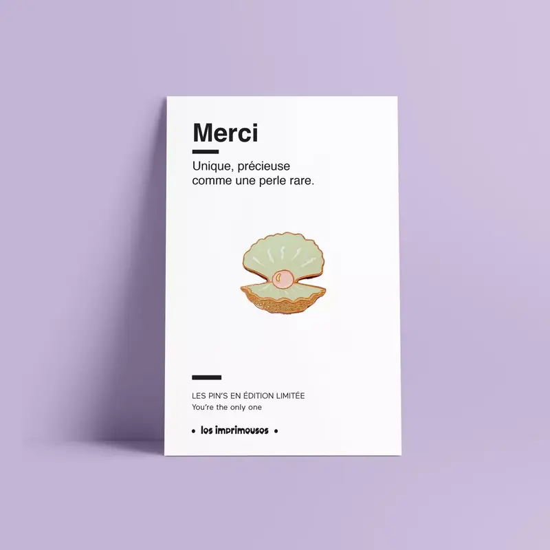 Pin's - Perle rare - Merci