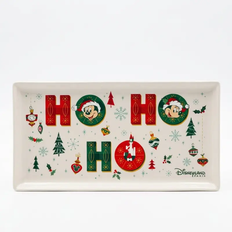 Plateau de Noël Mickey et Minnie « Ho Ho Ho » – Disneyland Paris