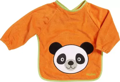 Playshoes -  Bavoir à manches longues orange - 3 mois+
