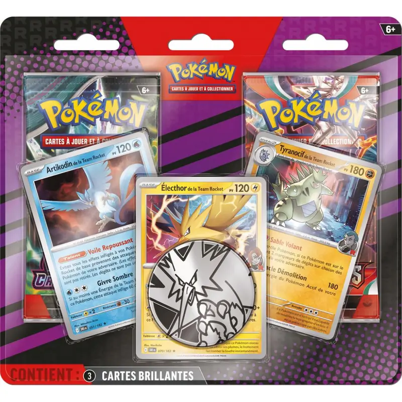 Pokémon - Duopack 2 Boosters - EV03/EV06 - Artikodin, Elector, Tyranocif de la team rocket