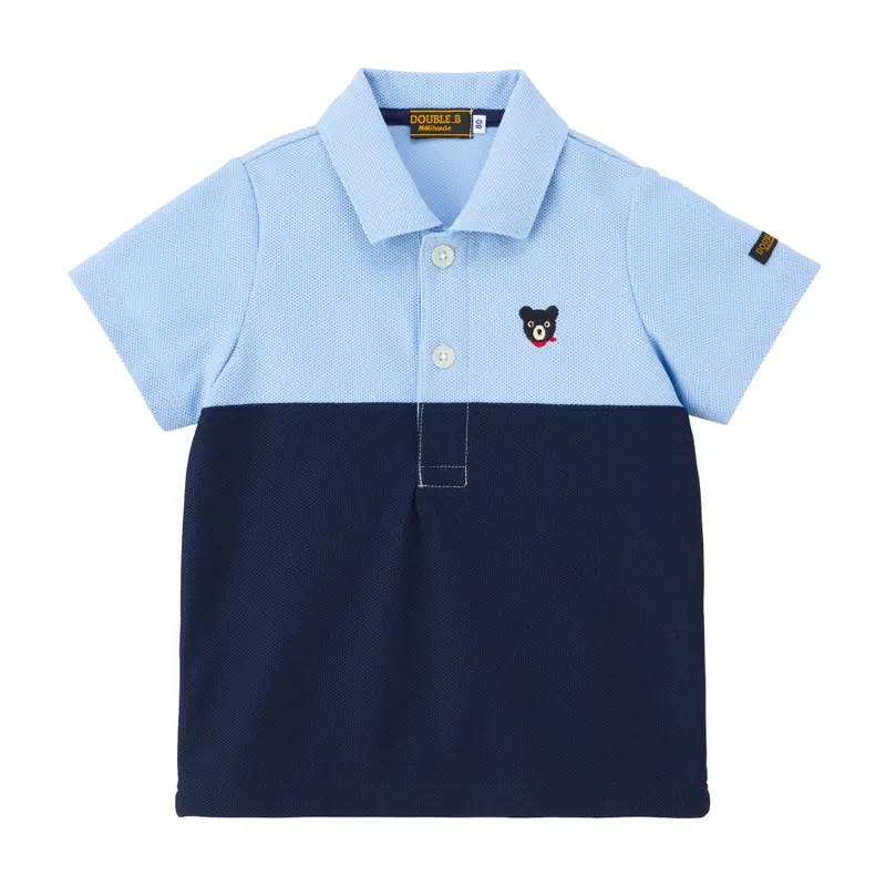 POLO BICOLORE BLEU DOUBLE B